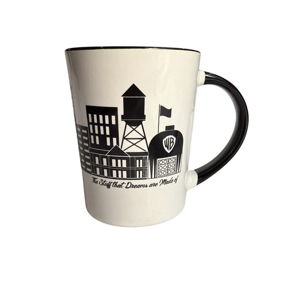 Warner Bros Studio Tour Hollywood Black and White Skyline Coffee Mug - Picture 4 of 10